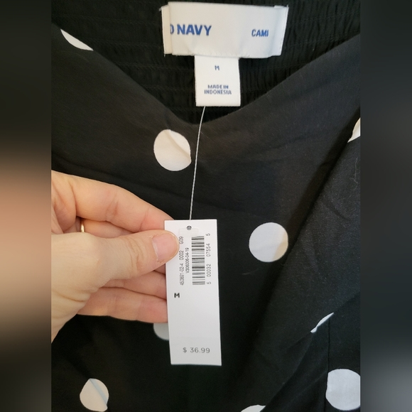 Old Navy Dress, Medium, Polka Dot, Black & White - Picture 3 of 4
